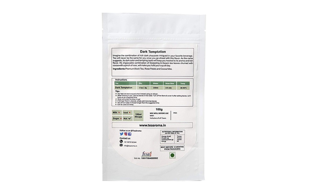 TeaAroma Dark Temptation    Pack  100 grams